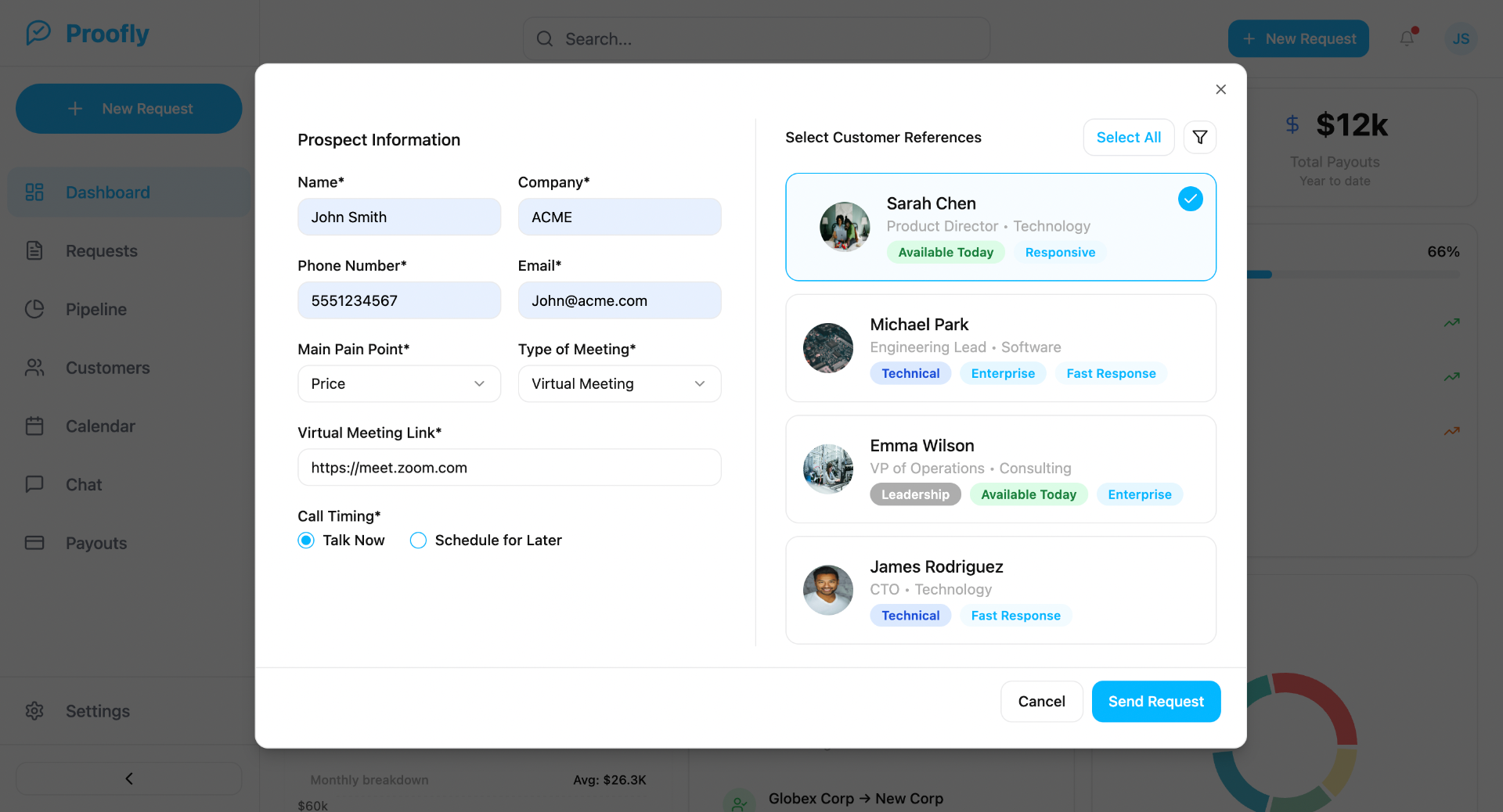 New Request Form