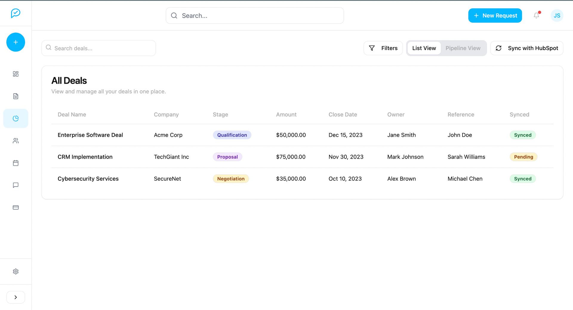Enterprise Dashboard